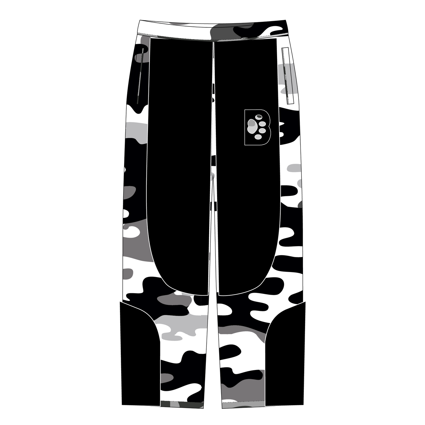 BOYZCLUB TRACKSUIT MAFIA VOL.2 BLACK & WHITE CAMO PANTS