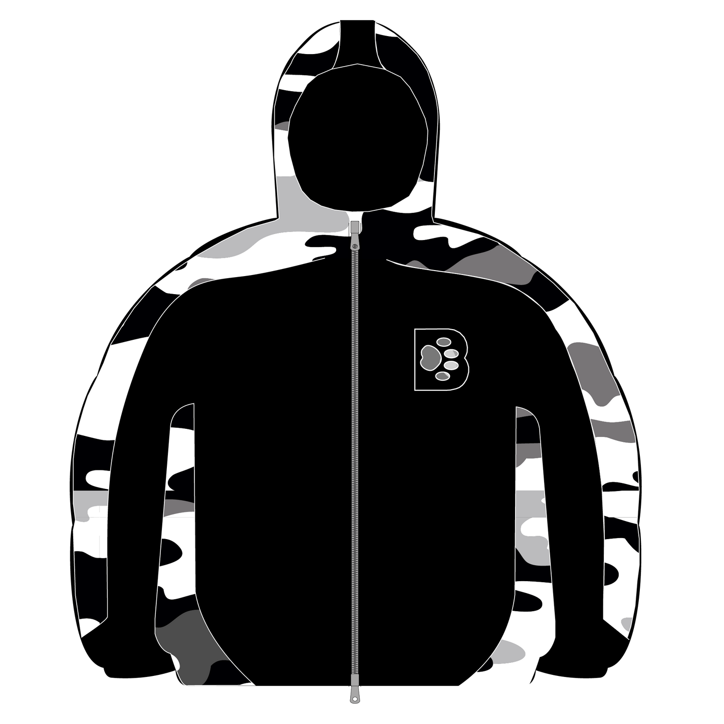 BOYZCLUB TRACKSUIT MAFIA VOL.2 BLACK & WHITE CAMO JACKET